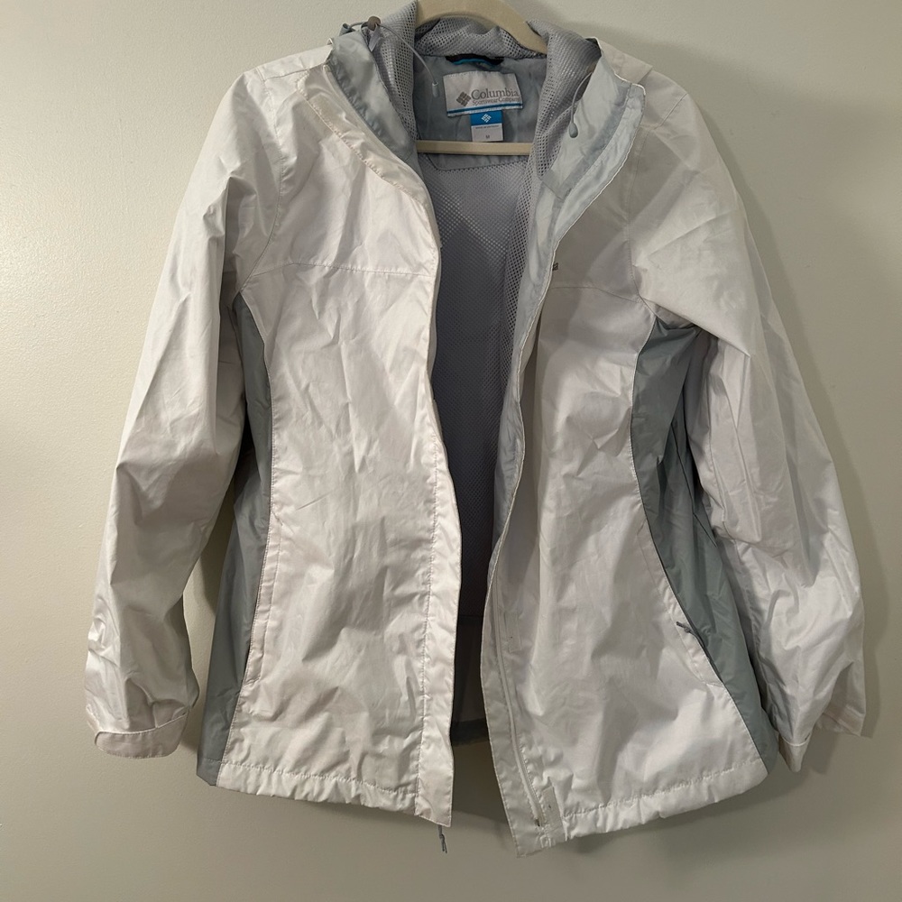 White Columbia Rain Jacket